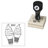 Ice-Creme-Cartoon Gummistempel (Stempel)
