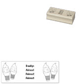Ice-Creme-Cartoon Gummistempel (Stempel)