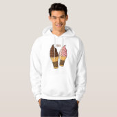Ice-Creme-Cartoon Hoodie (Vorne ganz)