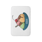 Ice Creme Cartoon Illustration Badematte (Vorderseite Vertikal)
