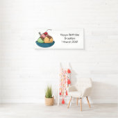 Ice Creme Cartoon Illustration Banner (Insitu)
