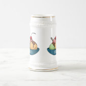 Ice Creme Cartoon Illustration Bierglas (Mittel)