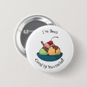 Ice Creme Cartoon Illustration Button (Vorne & Hinten)