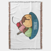 Ice Creme Cartoon Illustration Decke (Vorderseite Vertikal)