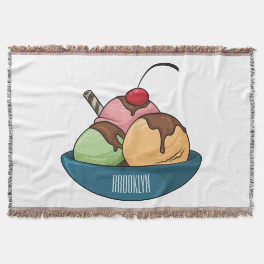 Ice Creme Cartoon Illustration Decke (Vorderseite)