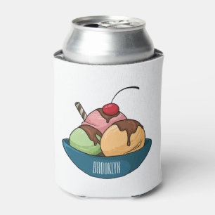 Ice Creme Cartoon Illustration Dosenkühler