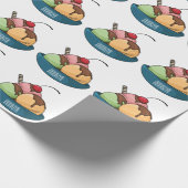 Ice Creme Cartoon Illustration Geschenkpapier (Ecke)