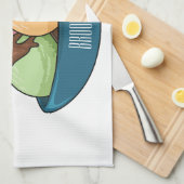 Ice Creme Cartoon Illustration Geschirrtuch (Viertel Falte)