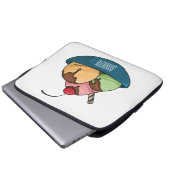 Ice Creme Cartoon Illustration Laptopschutzhülle (Vorne Knopf)