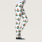 Ice Creme Cartoon Illustration Leggings (Rechts)