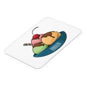 Ice Creme Cartoon Illustration Magnet (Linke Seite)