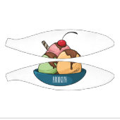 Ice Creme Cartoon Illustration Mini Basketball (Panele)