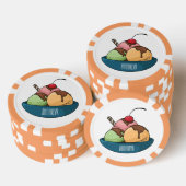 Ice Creme Cartoon Illustration Pokerchips (Stapel)