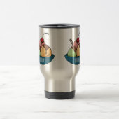 Ice Creme Cartoon Illustration Reisebecher (Mittel)