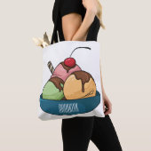 Ice Creme Cartoon Illustration Tasche (Von Nahem)