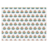 Ice Creme Cartoon Illustration Tischdecke (Vorderseite (Horizontal))
