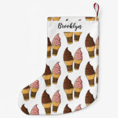 Ice-Creme-Cartoon Kleiner Weihnachtsstrumpf (Rückseite)