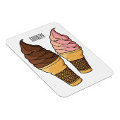 Ice-Creme-Cartoon Magnet (Rechte Seite)
