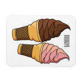 Ice-Creme-Cartoon Magnet (Horizontal)