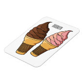 Ice-Creme-Cartoon Magnet (Linke Seite)