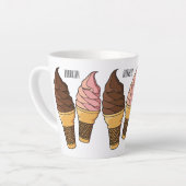Ice-Creme-Cartoon Milchtasse (Linke Ecke)