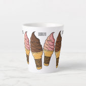 Ice-Creme-Cartoon Milchtasse (Vorderseite)