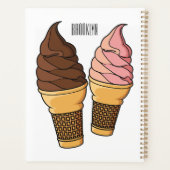 Ice-Creme-Cartoon Planer (Rückseite)