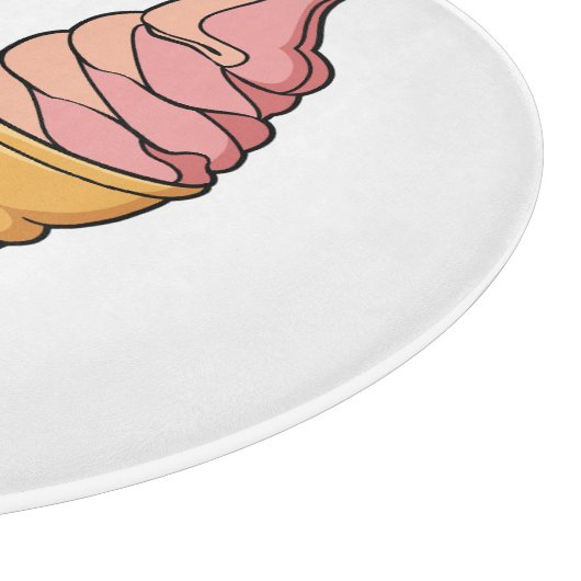 Ice-Creme-Cartoon Schneidebrett (Ecke)