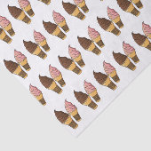 Ice-Creme-Cartoon Seidenpapier (Ausschnitt)