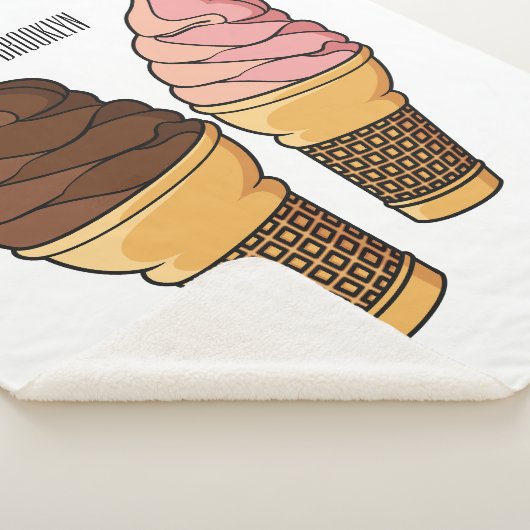 Ice-Creme-Cartoon Sherpadecke (3/4)