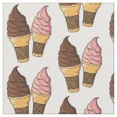 Ice-Creme-Cartoon Stoff (Nahaufnahme)