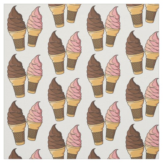Ice-Creme-Cartoon Stoff (Muster)