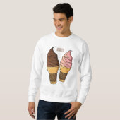 Ice-Creme-Cartoon Sweatshirt (Vorne ganz)