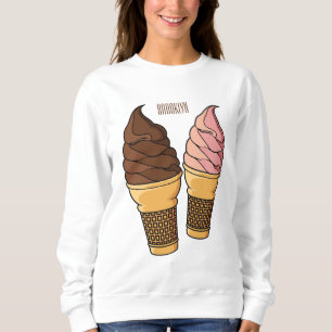 Ice-Creme-Cartoon Sweatshirt