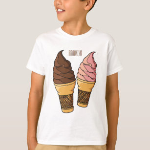 Ice-Creme-Cartoon T-Shirt