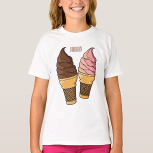 Ice-Creme-Cartoon T-Shirt