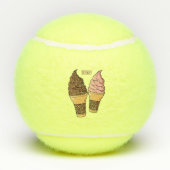 Ice-Creme-Cartoon Tennisbälle (Rückseite)