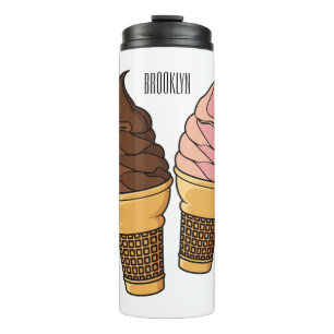 Ice-Creme-Cartoon Thermosbecher