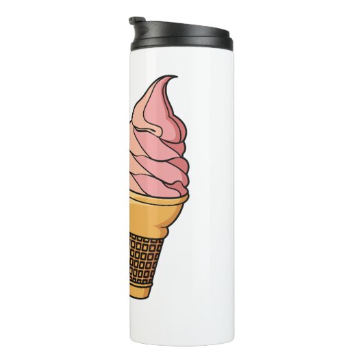 Ice-Creme-Cartoon Thermosbecher (Nach rechts gedreht)