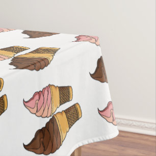 Ice-Creme-Cartoon Tischdecke