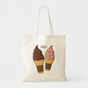 Ice-Creme-Cartoon Tragetasche