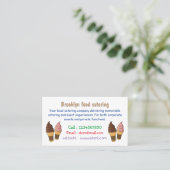 Ice-Creme-Cartoon Visitenkarte (Stehend Vorderseite)