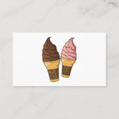 Ice-Creme-Cartoon Visitenkarte (Rückseite)