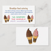 Ice-Creme-Cartoon Visitenkarte (Vorne/Hinten)