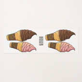 Ice-Creme-Cartoon Yogamatte (Rückseite (Horizontal))