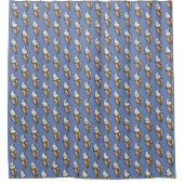 Ice Creme Cone Design Duschvorhang (Vorderseite)
