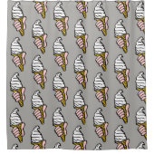 Ice Creme Cone Design Duschvorhang (Vorderseite)