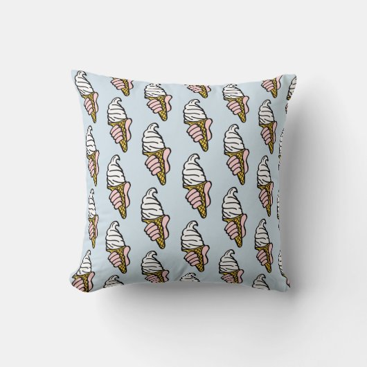 Ice Creme Cone Design Kissen (Vorderseite)