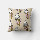Ice Creme Cone Design Kissen (Rückseite)
