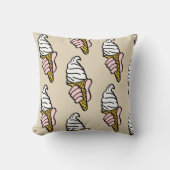 Ice Creme Cone Design Kissen (Vorderseite)